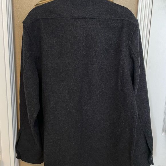 Taylor Stitch Maritime Wool Blend Dark Gray Substantial Shirt Jacket Size 44(XL) - Picture 3 of 16